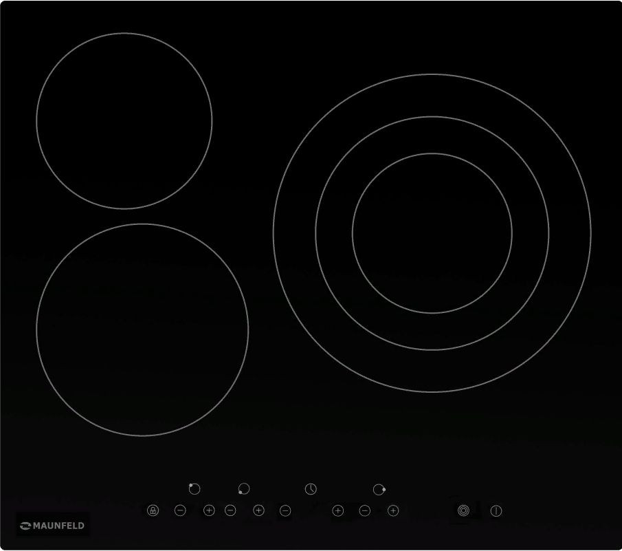 Maunfeld EVCE.593.T-BK стеклокерамическая поверхность