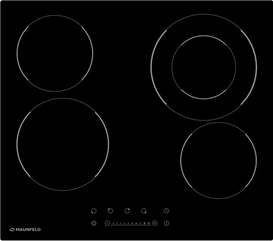 Maunfeld EVCE.594F.D-BK стеклокерамическая поверхность