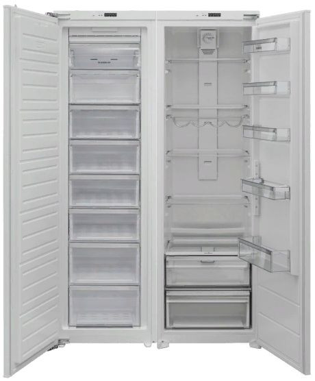 SCANDILUX SBSBI524EZ холодильник Side-by-Side встраиваемый