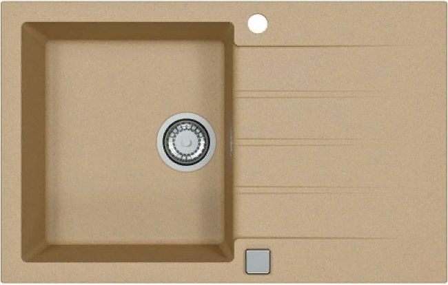 ALVEUS GRANITAL CADIT 20 BEIGE - G55, мойка, гранит, бежевый