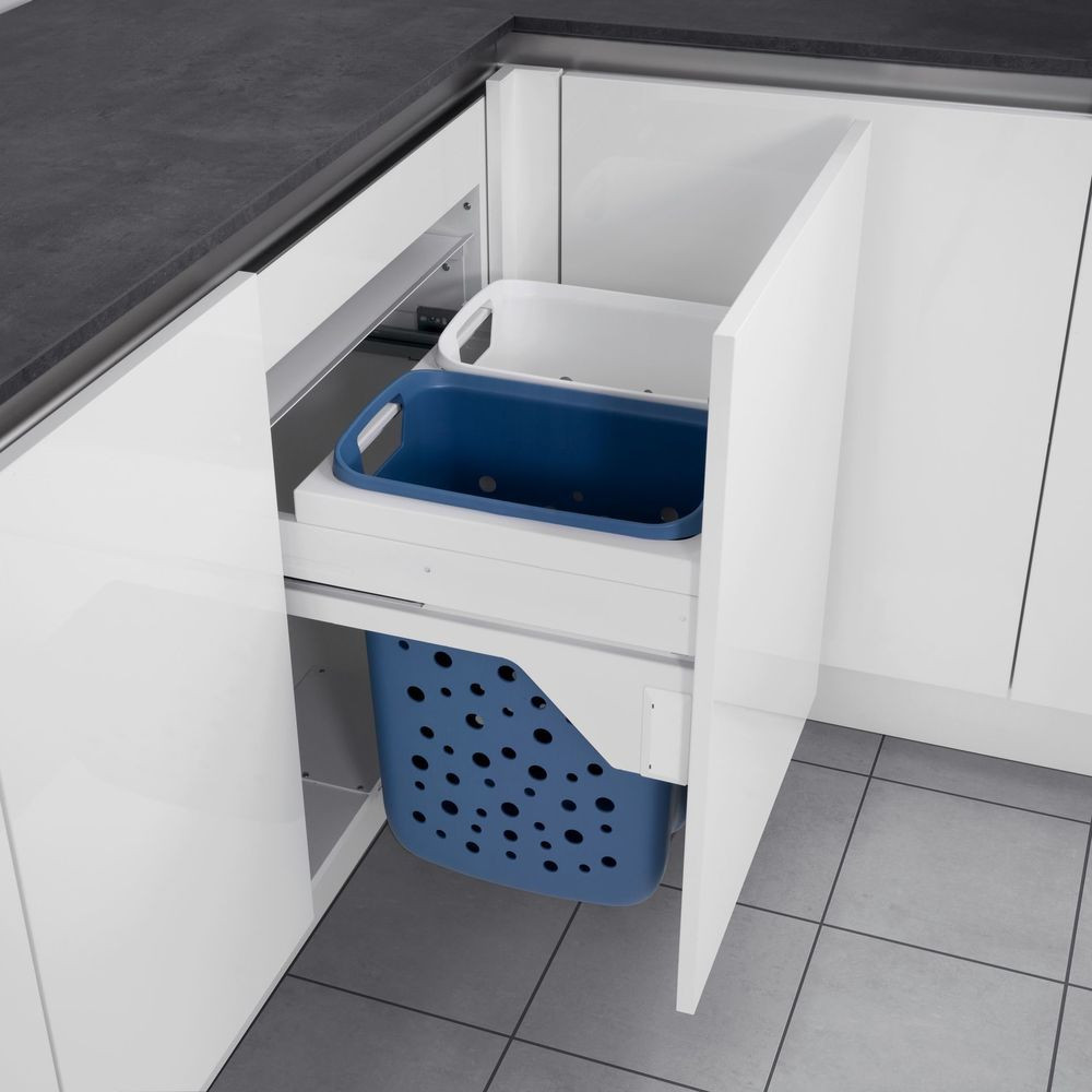 Hailo Laundry Carrier система хранения белья 2 корзины с перфорацией по 33 л