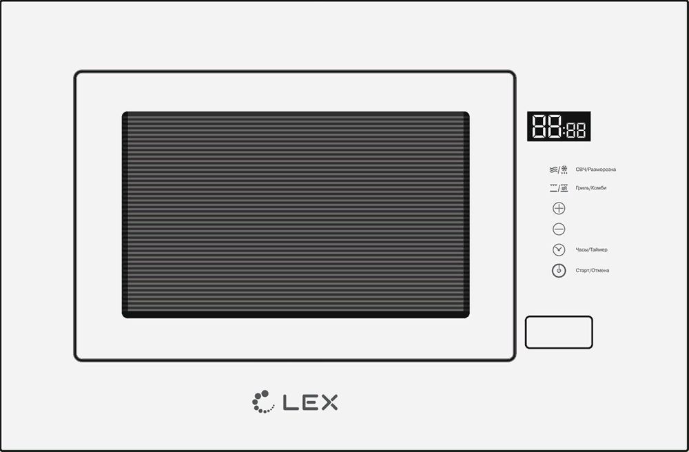 LEX BIMO 20.01 WHITE встраиваемая микроволновая печь