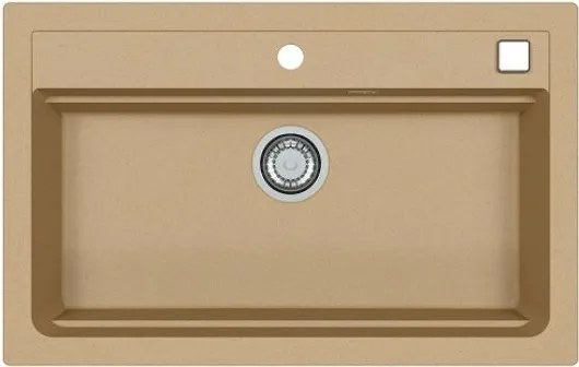 ALVEUS GRANITAL ATROX 40 BEIGE - G55, мойка, гранит, бежевый (в комплекте с сифоном 1132823)