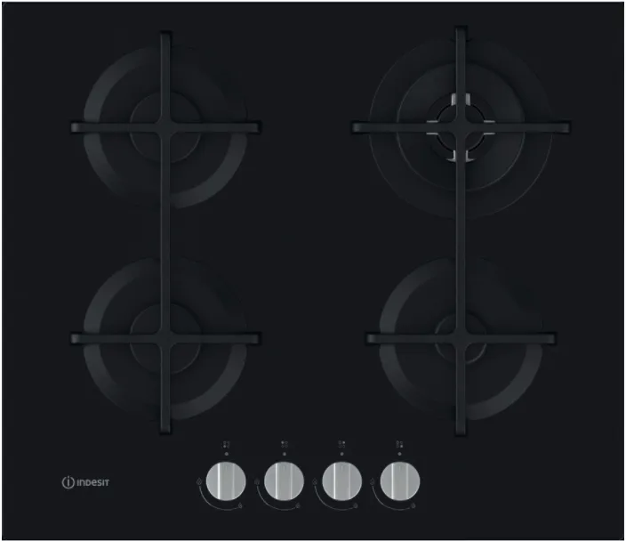 Indesit ING 62T/BK газовая поверхность