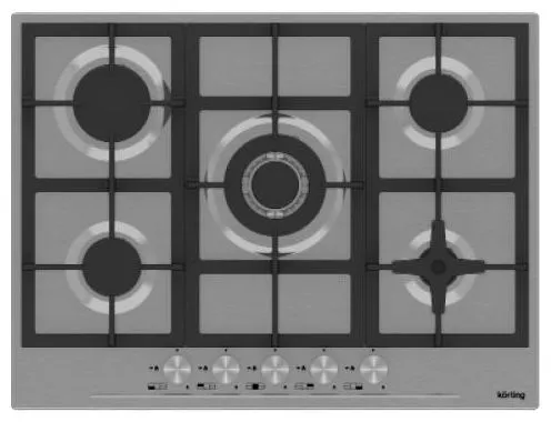 Korting HG 765 CTX газовая поверхность