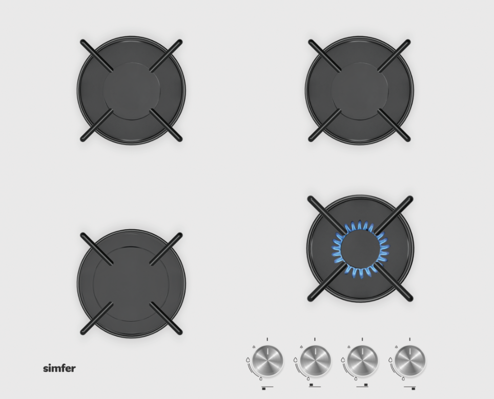 SIMFER H60N40W570 газовая поверхность