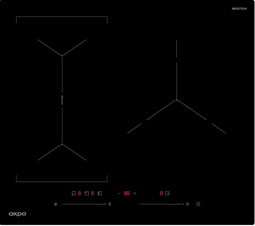 AKPO PIA 6093119FZ BL индукционная поверхность