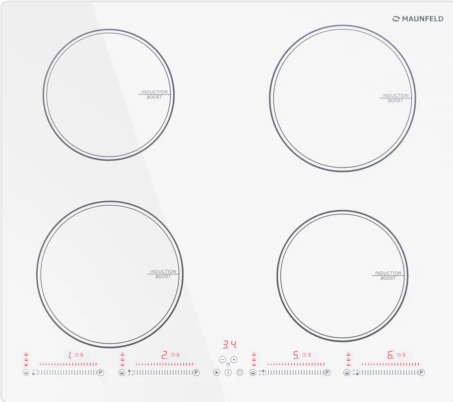 Maunfeld CVI594SWH индукционная поверхность