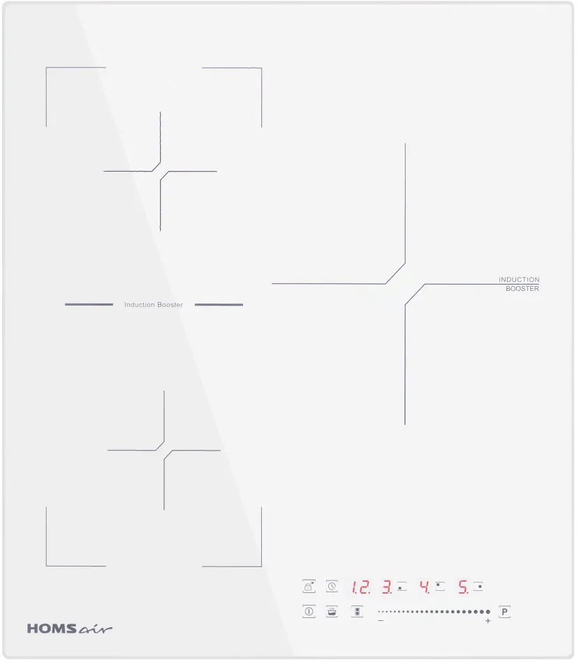 HOMSair HIC43SWH индукционная поверхность