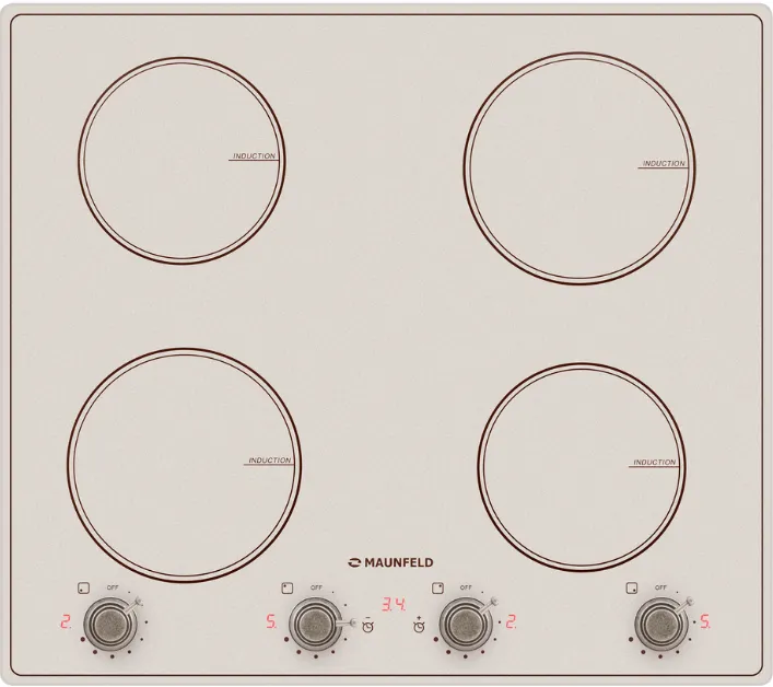 Maunfeld CVI594MBGBR индукционная поверхность