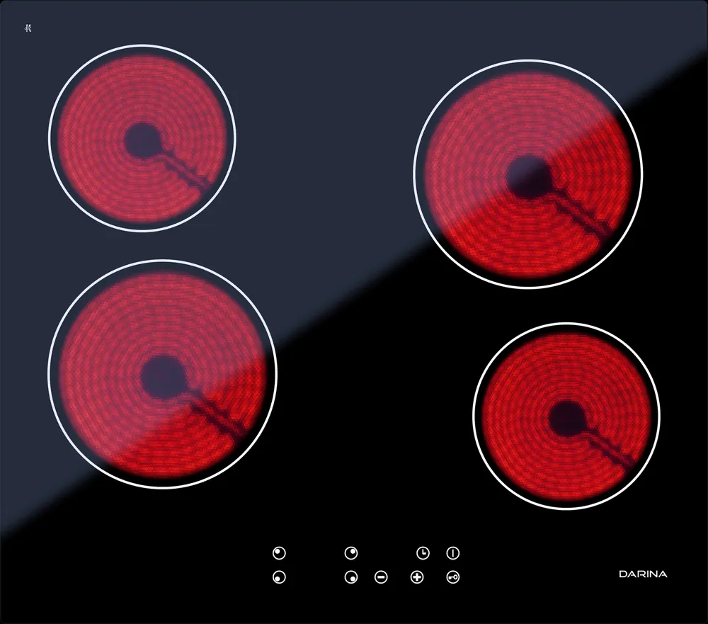 Дарина 4P E 323 B стеклокерамическая поверхность
