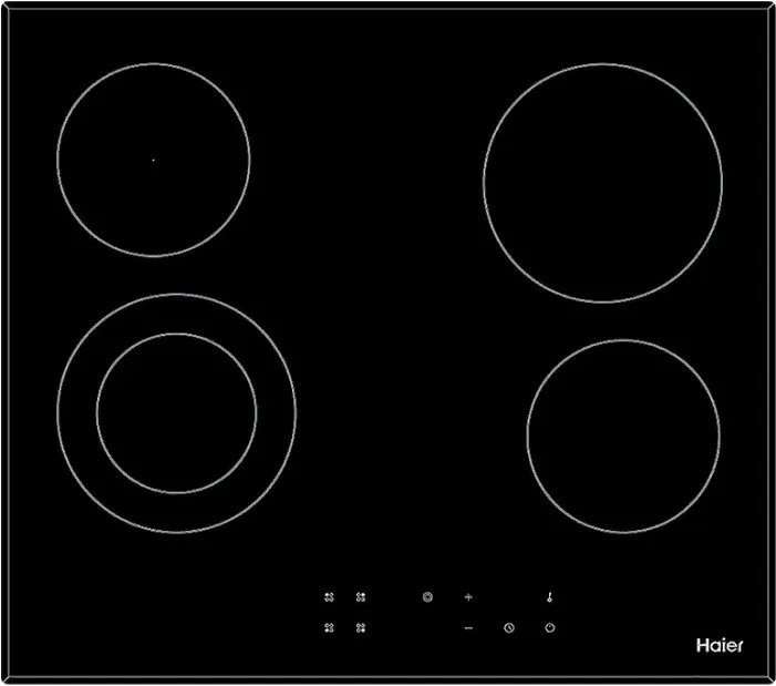 Haier HHX-C64DVB стеклокерамическая поверхность