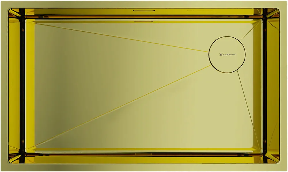 Omoikiri Taki 74-U/IF-LG SIDE, мойка, нержавеющая сталь, светлое золото
